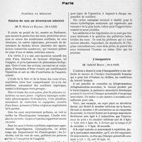 2214 - Page 1879 - Partie scientifique. L'actualité scientifique. Les Sociétés Savantes. Paris. Académie de médecine. Pollution des eaux par déversements industriels, (30-4-1935) / L’énergamétrie, (30-4-1935)