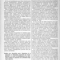 2215 - Page 1880 - Partie scientifique. L'actualité scientifique. Les Sociétés Savantes. Paris. Société médicale des hôpitaux de Paris. Accès d’hypoglycémie convulsive précédant un diabète juvénile grave, (11-1-1935) / Diabète avec dénutrition grave. Disparition de la glycosurie et atténuation progressive de l’hyperglycémie à la suite du développement d’un carcinome insulaire du pancréas avec métastases hépatiques massives, (11-1-1935)