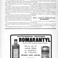 2241 - Page 1906-LII - Correspondance. Questions médico-militaires. Droits de la veuve d’un pensionné de guerre / Durée de validité de la carte du combattant
