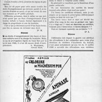 2244 - Page LV-1909 - Correspondance. Fiscalité. Droits d'enregistrement des locations verbales / Accidents du travail. Allocations aux accidentés du travail anciens