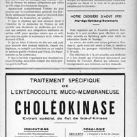 2256 - Page IX-1919 - Les ordres du jour votés au Meeting de Bullier du 24 juin 1935 / Notre croisière d’août 1935, (Norvège-Spitzberg-Danemark)