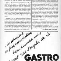 2261 - Page 1924-XIV - A travers l’officiel. Réponses des ministres aux questions des parlementaires. Conditions pour radier un assuré social de l’assurance / Promotion au grade de médecin sous-lieutenant / Régime d’études des étudiants en médecine