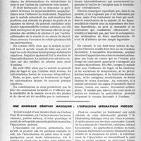 2273 - Page 1936 - Partie scientifique. Travaux originaux. Asthme et instabilité thyroïdienne, par français Claude / Une anomalie génitale masculine : l'expulsion spermatique précoce [P. Lacroix]
