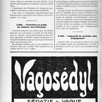 2299 - Page 1962-XLVIII - Correspondance. Questions médico-militaires. Conditions de l’indemnité de soins pour tuberculose / Promotion au grade de médecin sous-lieutenant / Indemnité de première mise d’équipement