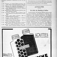 2364 - Page 2021 - Partie professionnelle. Ligue médicale de défense professionnelle, « Le Sou Médical » / Actualités. Un écho du Meeting à Bullier
