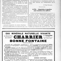 2370 - Page 2027 - Correspondance. Questions diverses. Nomination des membres de la Commission administrative d’un hôpital. Les fonctions de l’ordonnateur / Réquisition irrégulière pour examen d'un cadavre