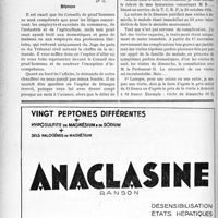 2373 - Page 2030 - Correspondance. Questions diverses. Incompétence du Conseil des prudhommes dans les différends entre les médecins et leurs domestiques / Application du tarif des accidents du travail. «Consultation entre confrères» à Paris et dans les grandes villes