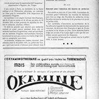 2388 - Page 2041 - A travers l’officiel. Hygiène publique / Concours pour l’obtention des bourses de médecine