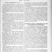 2406 - Page 2059 - Partie scientifique. L'actualité scientifique. La presse. L’examen radio graphique du sein [(Paris Médical, 2 février 1935)] / Considérations cliniques et thérapeutiques sur le rôle de l’hyperglycémie dans la furonculose [(La Presse Médicale, 2 février 1935)]