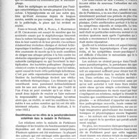2407 - Page 2060 - Partie scientifique. L'actualité scientifique. La presse. Considérations cliniques et thérapeutiques sur le rôle de l’hyperglycémie dans la furonculose [(La Presse Médicale, 2 février 1935)] / Considérations sur les effets de la parathyroïdectomie unilatérale dans la maladie de Parkinson [(Le Progrès Médical, 9 février 1935)]