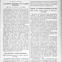 2408 - Page 2061 - Partie scientifique. L'actualité scientifique. Les Sociétés Savantes. Paris. Académie de médecine. Le pneumothorax thérapeutique chez les gestantes tuberculeuses, (14-5 1935) / Angio-cholécystites à bacilles dysentériques, (14-5-1935) / Influence de la dépression barométrique sur le Cœur, (21-5-1935)