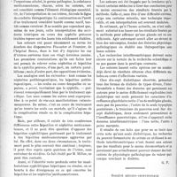 2409 - Page 2062 - Partie scientifique. L'actualité scientifique. Les Sociétés Savantes. Paris. Société médicale des hôpitaux de Paris. Hépatites syphilitiques et hépatites médicamenteuses, (18-1-1935) / De la valeur diagnostique de l’interférométrie dans le diagnostic du diabète sucré, (18-1-1935) / Société médico-chirurgicale des hôpitaux libres, Séance du 3 avril 1935. Du traitement des affections cardio-vasculaires par d’Arsonvalisation à ondes courtes