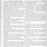 2411 - Page 2064 - Partie scientifique. L'actualité scientifique. Les Congrès. Congrès de la société Française de phoniatrie, (18 mai 1935). Rapport : Le larynx et les glandes endocrines / Les livres qui viennent de paraître…