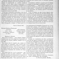 2424 - Page 2077 - Partie professionnelle. Jurisprudence. Le paiement de l’indemnité journalière dès le premier jour en matière d’accident du travail, par Je Docteur Fernand Decourt