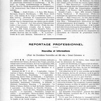 2435 - Page 2088 - Partie professionnelle. Faculté de médecine de Paris. Enseignement et actes de la Faculté / Reportage professionnel. Nouvelles et Informations. 28° V. E. M