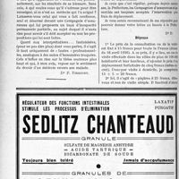 2439 - Page 2092-LVIII - Correspondance. Application du tarif des accidents du travail. Doit-on donner à son blessé le pourcentage de son incapacité partielle permanente / Interventions effectuées à domicile