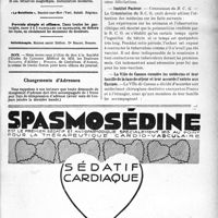 2456 - Page VII-2105 - Renseignements / Dernières nouvelles. Académie de médecine / Institut Pasteur / La Ville de Cannes exonère les médecins et leur famille de la taxe de séjour et leur accorde l’entrée aux Casinos