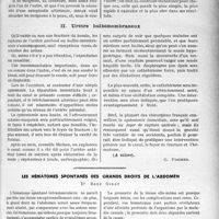 2476 - Page 2125 - Partie scientifique. Travaux originaux. La clinique urologique au goût du jour. Les ruptures de l’urètre par traumatismes accidentels et thérapeutiques. Le traitement immédiat des ruptures traumatiques, d’après les Docteurs Lepoutre et Stobbaerts. Le praticien, appelé immédiatement, devra pour régler sa conduite, préciser deux points: Le blessé a-t-il uriné ? Existe-t-il un hématome périnéal ? / Les hématomes spontanés des grands droits de l’abdomen, Dr René Girot