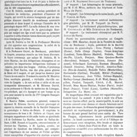 2496 - Page 2145 - Partie professionnelle. Bulletin de l’Actualité. Nos réunions médicales. Le IVe Congrès Français de Gynécologie