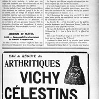 2508 - Page LV-2157 - Correspondance. Questions médico-militaires. Droit aux congés de longue durée pour tuberculose / Accidents du travail. Responsabilité d’accident du travail. Compétence