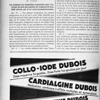2523 - Page 2168-X - A travers l’officiel. Nominations de professeurs de faculté / Loi instituant des dispositions transitoires pour l'ouverture du droit aux pensions de vieillesse et d’invalidité prévus par la loi sur les assurances sociales