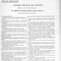 2530 - Page 2175 - Partie Scientifique. Travaux originaux. Clinique médicale des enfants. Hôpital des enfants-malades. Les néphrites chroniques dans la petite enfance, par le Professeur P. Nobécourt