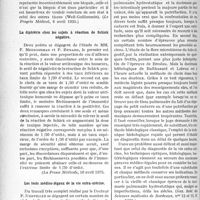 2545 - Page 2190 - Partie Scientifique. L'actualité scientifique. La Presse. Rôle du calcium dans le sang [(Le Progrès Médical, 6 avril 1935)] / La diphtérie chez les sujets à réaction de Schick négative [(La Presse Médicale, 10 avril 1935] / Les tests médico-légaux de la vie extra-utérine [(Gaz. hebd. des Sciences médicales de Bordeaux, nos 12 et 13, 31 mars 1935)]