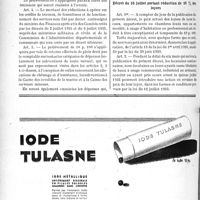 2593 - Page 2234 - A travers l’officiel. Décret du 16 juillet instituant un prélèvement de 10 % sur les dépenses publiques / Décret du 16 juillet portant réduction de 10 % des loyers