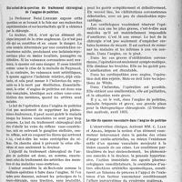 2612 - Page 2253 - Partie Scientifique. L'actualité scientifique. La Presse. État actuel de la question du traitement chirurgical de l’angine de poitrine [(L’Orientation médicale, avril 1935] / Le rôle du spasme vasculaire dans l’angine de poitrine [(Le Progrès Médical, 18 mai 1935)]