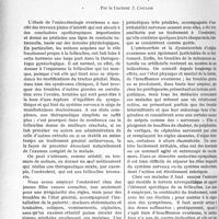 2619 - Page 2260 - Partie Scientifique. L'actualité scientifique. Thérapeutique. Bromure et Folliculine dans le traitement du dysfonctionnement ovarien, par le Docteur J. Coulon
