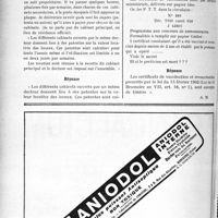 2639 - Page 2280-LIV - Correspondance. Fiscalité. Imposition à la patente, lorsque le médecin exerce dans plusieurs cabinets / Certificats de vaccination. Exemption de timbre