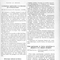 2674 - Page 2311 - Partie Scientifique. L'actualité scientifique. Les Sociétés Savantes. Paris. Académie de médecine. La tachyallergie expérimentale à la tuberculose par le sérum de cheval, (4-6-1935 / Météorologie médicale du Sahara, (4-6-1935) / Étude expérimentale de l’action antirachitique du phosphore et des composés phosphores, (28-5-1935)