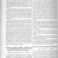 2675 - Page 2312 - Partie Scientifique. L'actualité scientifique. Les Sociétés Savantes. Paris. Société médicale des hôpitaux de Paris. Un cas de tétanos traité et guéri par la sérothérapie et le gardénal intraveineux, (8-2-1935) / Intoxication fongique (syndrome phalloïdien de type algido-cholériforme avec anurie et azotémie). Traitement par la rechloruration. Guérison, (8-2-1935) / Société de médecine de Paris. Nouvel appareil pour la mesure de la pression artérielle : Le « pulsotensiomètre », (8-2-1935) / Ecarteur cervical autostatique du Docteur Perseguers, (8-2-1935)