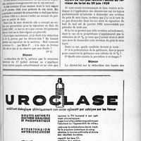 2692 - Page XXXIX-2329 - Correspondance. Baux et locations. La réduction de 10% n’est pas applicable aux baux postérieurs du 17 juillet 1935 / La réduction de 10% sur les loyers ne fait pas revivre l’action en révision de la loi du 29 juin 1929