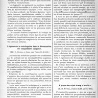 2729 - Page 2362 - Partie Scientifique. L'actualité scientifique. Les Sociétés Savantes. Paris. Société médicale des hôpitaux de Paris. Maladie de Jaccoud-Osier greffée sur une aortite chronique, (25-1-1935) / L’épreuve de la centrifugation dans la détermination des compatibilités sanguines, (25-1-1935) / A propos des sujets à sang « instable », (séance du 25 janvier 1935)