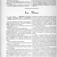 2733 - Page 2366 - Partie Scientifique. L'actualité scientifique. Les Congrès. Les journées médicales Belges, par G. Blechmann. Conférences sur l’endocrinologie / Les thèses. Contribution à l’étude de l’atrophie cérébelleuse tardive à prédominance corticale, par Dr J. Rosen, (imprimerie Pascal, 1935)