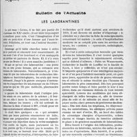 2734 - Page 2367 - Partie Professionnelle. Bulletin de l'Actualité. Les laborantines