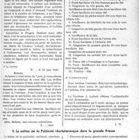 2740 - Page 2373 - Partie Professionnelle. Échos du charlatanisme médical. Une Consultation radiesthésique / La sottise de la Publicité charlatanesque dans la grande Presse