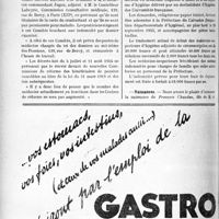 2767 - Page 2396-X - Dernières nouvelles. Révision des pensions / Département du Calvados / Naissances