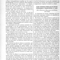 2791 - Page 2420 - Partie Scientifique. L’actualité scientifique. Les Sociétés Savantes. Paris. Société médicale des hôpitaux de Paris. « Streptococcus viridans » atypique dans une endocardite lente, (25-1-1935) / Ascite cirrhotique traitée par des injections hebdomadaires intrapéritonéales de neptal, (25. 1-1935)