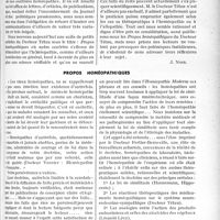 2802 - Page 2431 - Partie Professionnelle. Essai d’homéopathie scientifique / Propos homéopathiques
