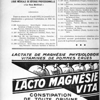2811 - Page 2440-L - A travers l’officiel. De la nécessité de ne délivrer les permis de conduire qu’après un examen médical / Ligue médicale de défense professionnelle, " Le Sou Médical "