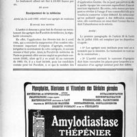 2831 - Page 2456-X - A travers l’officiel. Hygiène / Enseignement de la médecine