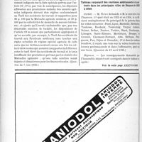 2833 - Page 2458-XII - A travers l’officiel. Réponses des ministres aux questions des parlementaires. Application de l’article 59 de la loi sur les Assurances sociales aux assurés sociaux agricoles notoirement indigents / Tableau corporatif des centimes additionnels à la patente dans les principales villes de France de 1925 à 1934