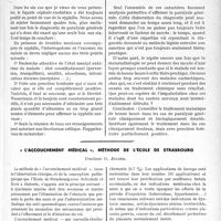2840 - Page 2465 - Partie Scientifique. Travaux originaux. Syphilis nerveuse ou paralysie générale fruste et déséquilibre mental, par M. le Professeur Henri Claude / « L’accouchement médical », méthode de l’école de Strasbourg, Docteur O. Julien