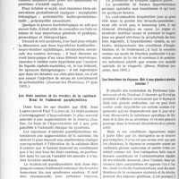 2847 - Page 2472 - Partie Scientifique. L'actualité scientifique. La Presse. Eveil d’infection neurotrope à virus filtrant à la suite d’arsénothérapie chez des syphilitiques [(Journal des Praticiens, 1er juin 1935)] / Les états anxieux et les troubles de la calcémie. Essai de traitement parathyroïdien [(Toulouse Médical, 1er mai 1935)] / Étude pronostique de la rougeole des nourrissons [(Revue Médicale Française, mai 1935)] / Les fonctions du thymus. Est-il une glande à sécrétion interne ? [(Paris Médical, 8 juin 1935)]