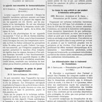 2848 - Page 2473 - Partie Scientifique. L'actualité scientifique. Les Sociétés Savantes. Paris. Académie de médecine. Les appareils vaso-sensoriels de thermostabilisation, (25-6-1935) / Diagnostic radiologique de grains de plomb intra-appendiculaires, (18-6-1935) / La charge du sang artériel en gaz pendant la balnéation carbo-gazeuse, (18-6-1935) / Les dithiosalicylates dans le traitement des rhumatismes, (4-6-1935)