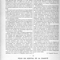 2853 - Page 2478 - Partie Professionnelle. Bulletin de l’Actualité. L’organisation de la santé publique / Pour un hôpital de la charité