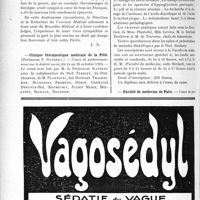 2885 - Page 2506-VIII - Dernières nouvelles. La mort de S. M. la Reine des Belges / Clinique thérapeutique médicale de la Pitié / Faculté de médecine de Paris