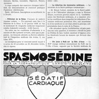 2968 - Page VII-2565 - Dernières nouvelles. Faculté de médecine de Paris / Préfecture de la Seine / Hôpital de Niort / La réduction des honoraires médicaux / Dix jours à Noël sur la Côte d’Azur